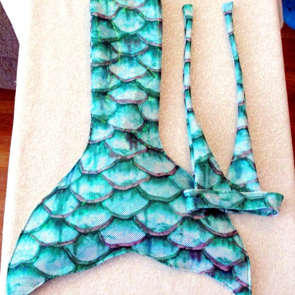 Mermaid Tails for the American Girl or any other 18” Doll - Green Sparkles